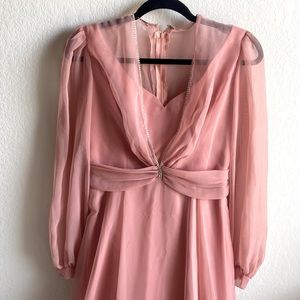 VINTAGE gorgeous pink Bridgerton formal gown